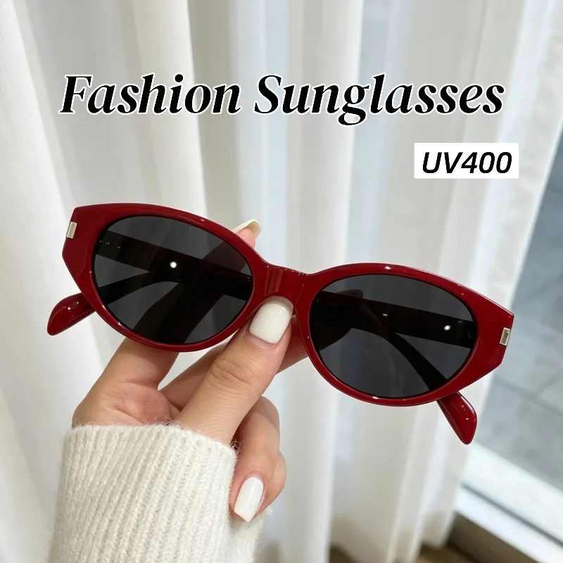 

New Foldable Fashion Cat-eye UV400 Sunglasses Vintage Luxury Street Photography Ultraviolet-proof Travel Beach Sunscreen Glasses