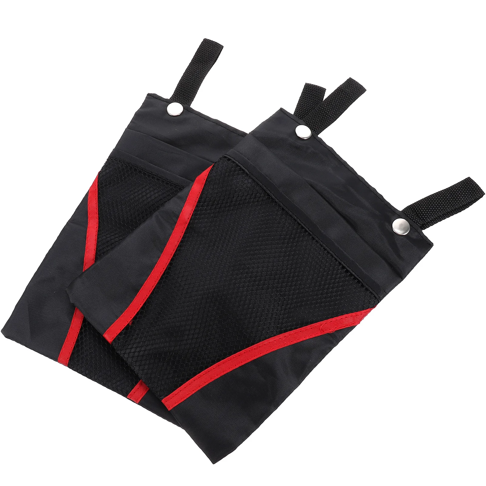 

2pcs Bike Basket Hanging Bag Multi Pocket Storage Pouch For Bicycle Scooter Electric Vehicle Front Mount Reusable Washable