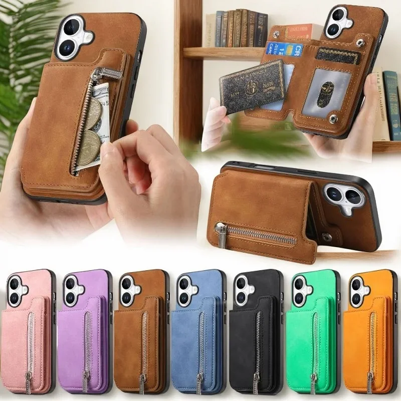 For OPPO A3/A2/A1/A58/A78/Find X8/X7/Reno12 11 Pro/Realme 13 12 11/P1/C65/Narzo 70/60x/N65 Detachable Magnetic Wallet Card Cover