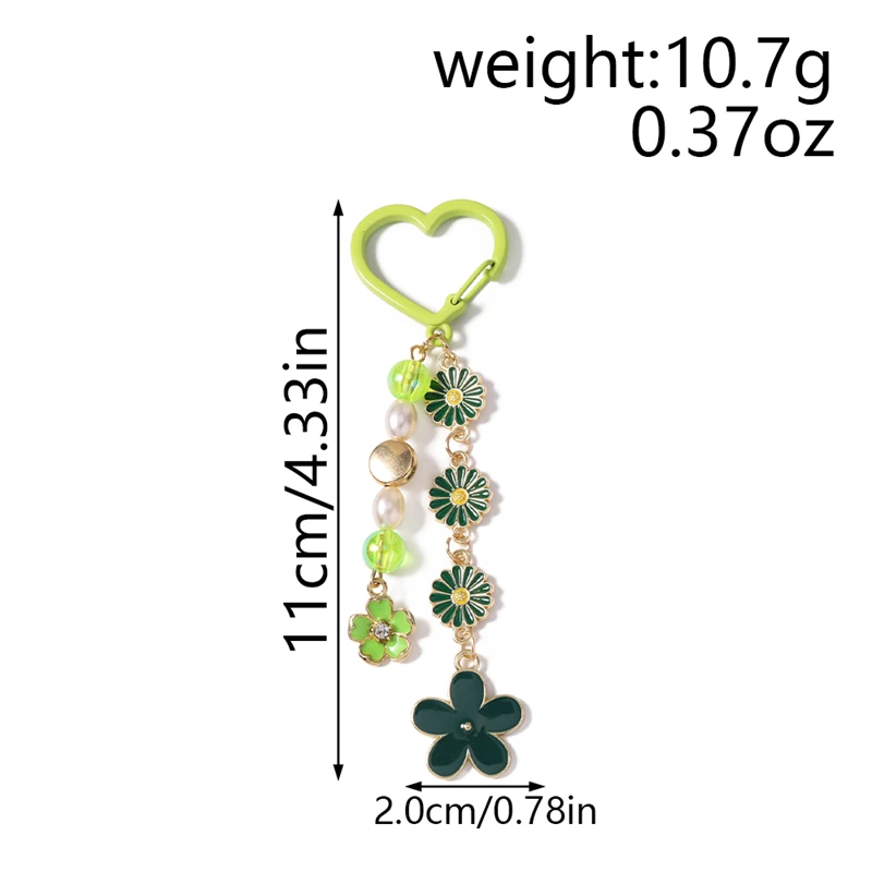 Modischer Bunter Blumen-Schlüsselanhänger für Autoschlüssel, Souvenir-Geschenke für Frauen und Männer, Handtaschen-Anhänger, Schlüsselringe, DIY-Schmuckzubehör – Detail 36