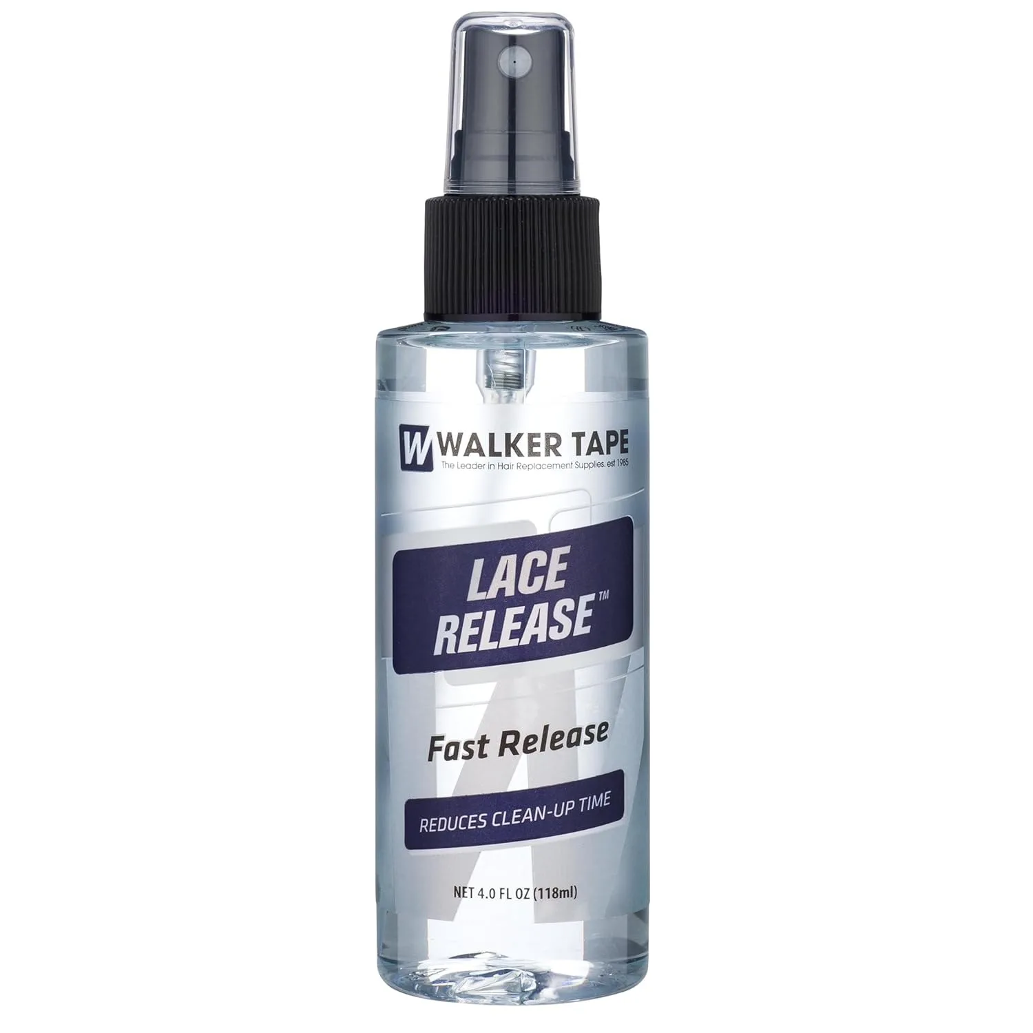 Walker Tape Lace Release Spray 4 fl oz Alcohol Solution for Mesh Systems, Skin-Safe Adhesive Lifter for Delicate Bases