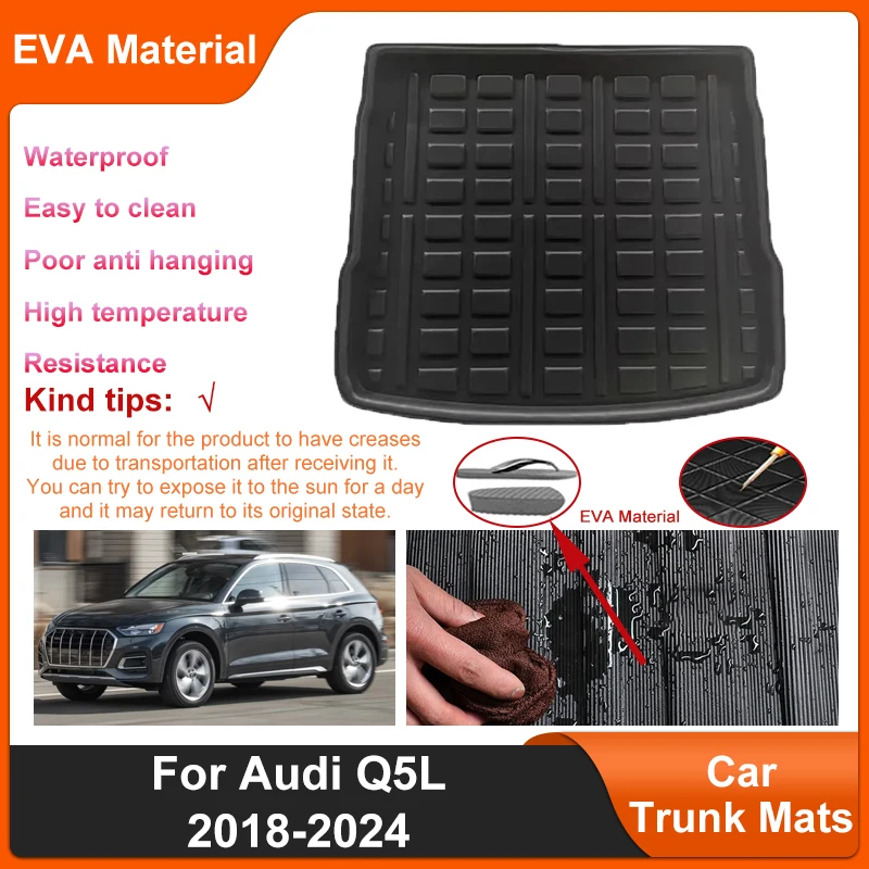 

EVA Rear Trunk Mat For Audi Q5L 2018 2019 2020 2021 2022 2023 2024 Waterproof Protective Storage Pad Anti slip Car Accessories
