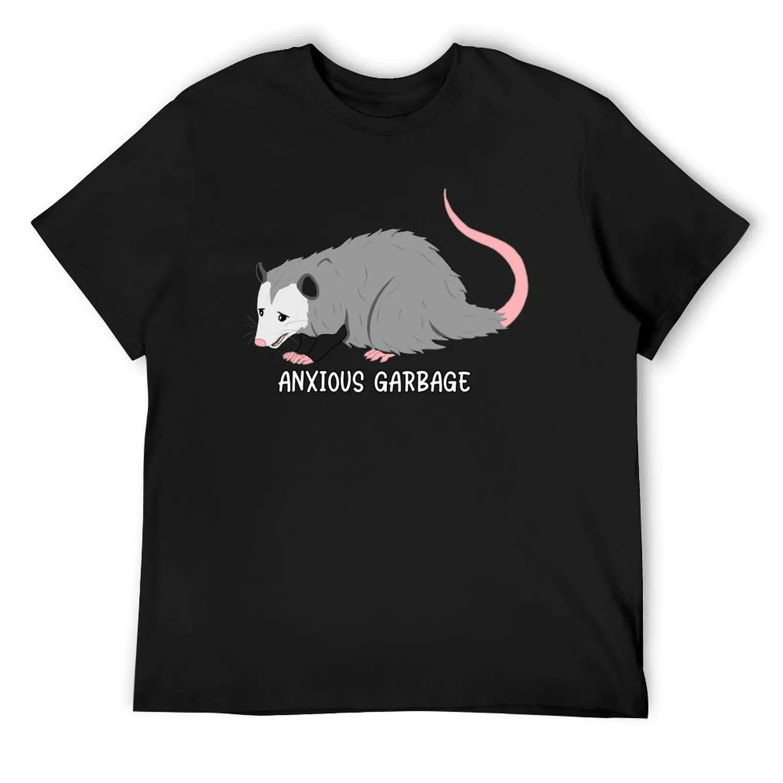 

Anxious Garbage Opossum T-Shirt kawaii clothes Anime t-shirt graphic shirts T-shirts man compression shirt men