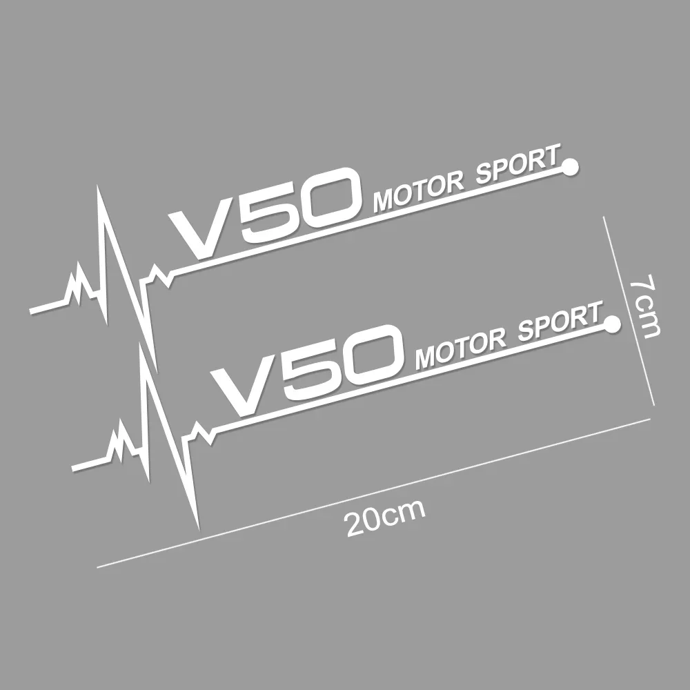 2PCS Car Side Window Vinyl Film Decor Stickers Auto Accessories For Volvo XC90 XC60 T6 S60 XC40 V40 V60 V50 S40 AWD V90 S90