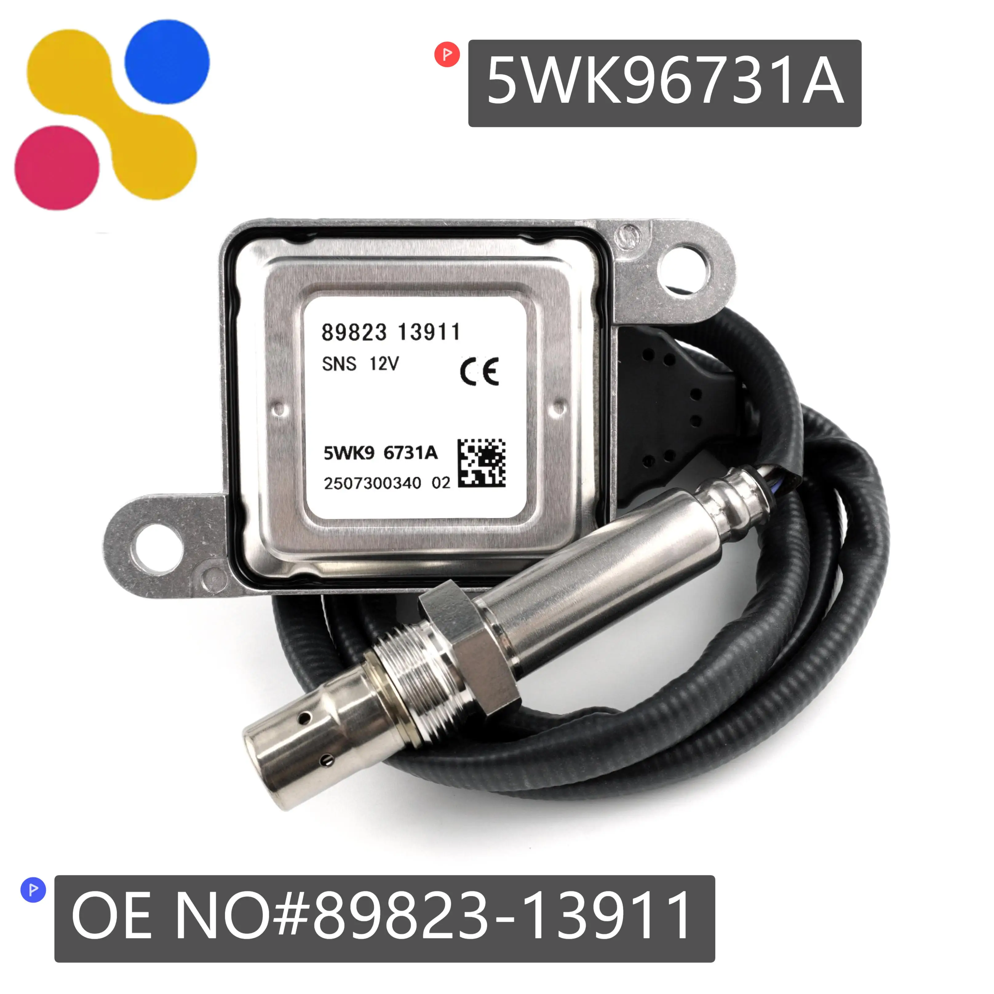 

5WK96731A 8982313911 Nitrogen Oxide Sensor 89823-13911 5WK9 6731A Compatible for Isuzu NRR NQR NPR-HD NPR Diesel 2010-2013 Truck