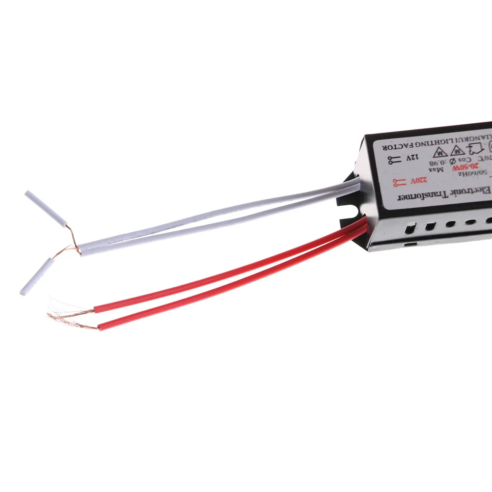 محول إلكتروني للإضاءة ، مصباح هالوجين ، سائق ليد ، مصدر طاقة ، تيار متناوب إلى 12 فولت ، 20-50 واط ، 1 روض