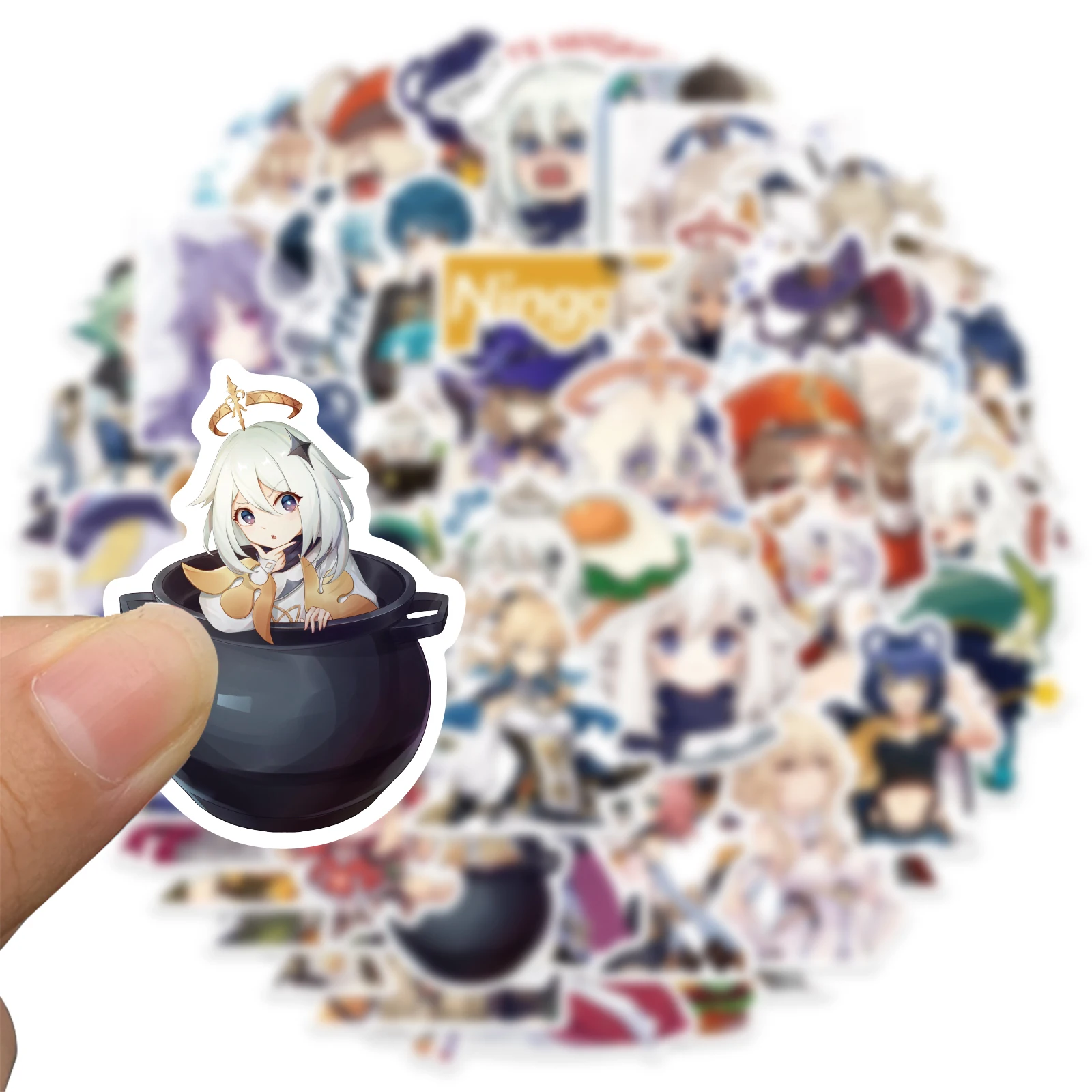 25/50PCS Genshin Impact Cartoon Open World Game Stickers For Laptop Motorcycle Skateboard Car Travel Case Phone Case