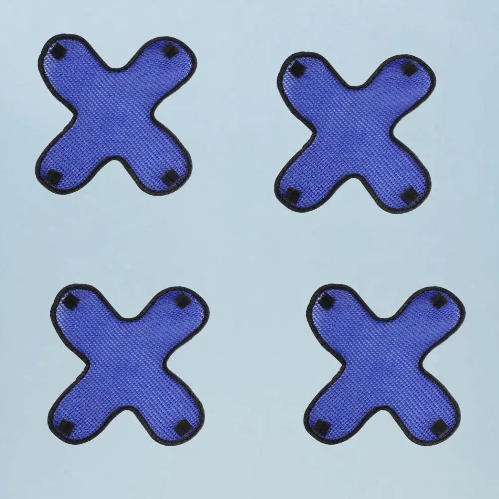 

4Pcs Pad Honeycomb Mesh Cooling Liner Mat Non-Slip Safety Hat Insert for Outdoor Riding Blue Pad