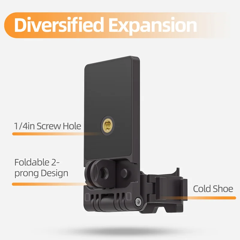 Magnetische Halterung für Osmo Pocket 3, zerlegungsfreie magnetische Halterung, 1/4 Kaltschuhwinkel, verstellbarer Desktop-Basis-Erweiterungsadapter