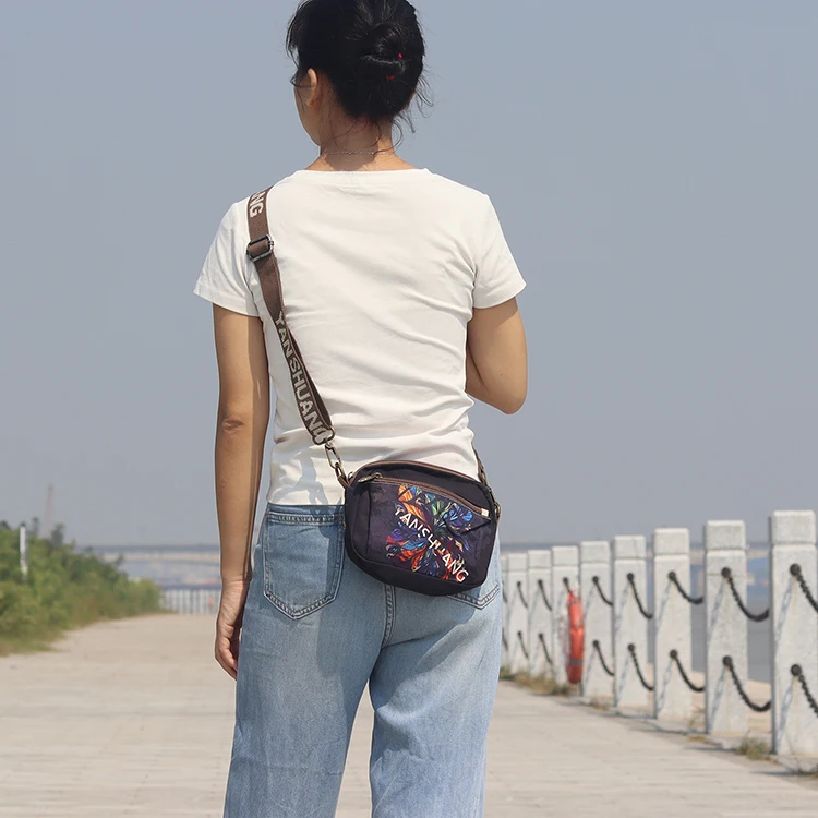 Bolso Bandolera Yan Shuang, Diseño Original, Multibolsillos, Impermeable, Ligero, Moderno y Casual para Mujer