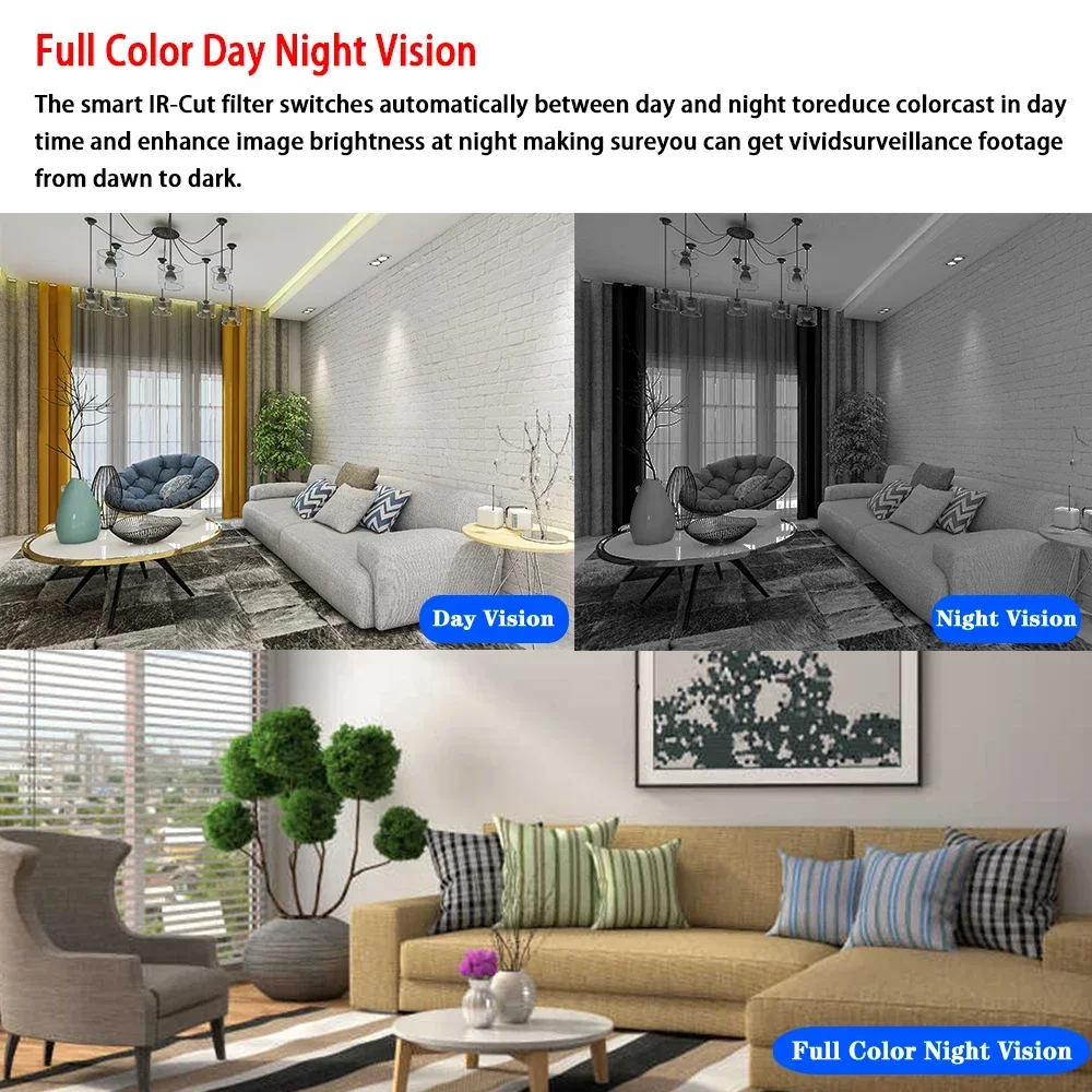 4K 8MP POE CCTV Security Camera System 8CH Home Video Surveillance Kit 10CH NVR Color Night Vision Outdoor IP Bullet Camera Set