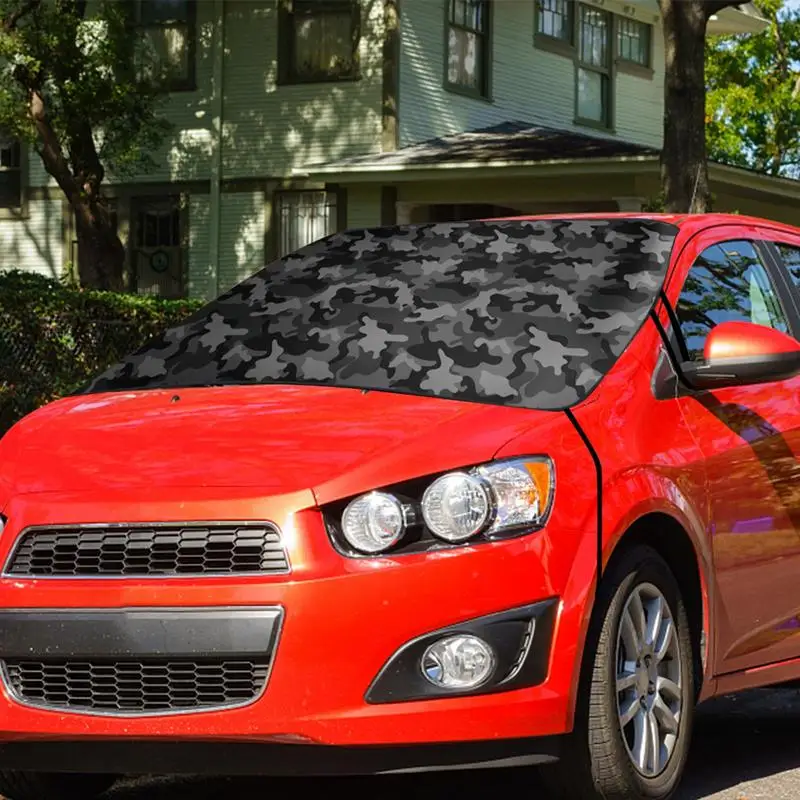 

For SUV Car Windscreen Cover SUV Windscreen Snow Covers UV Block Shade Camouflage Car Windshield Sun Shield Ice Cover For Truck