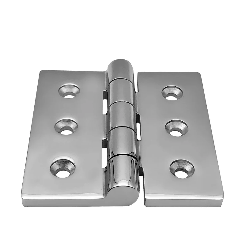 100*100mm Heavy Duty Marine 316 zawias ze stali nierdzewnej łódź kwadratowy pokład odlewany zawias do drzwi lustrzany polerowany sprzęt — zdjęcie 4
