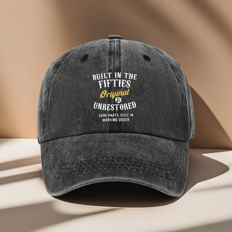 

Оригинальная бейсболка с юмористическим принтом в стиле пятидесятых годов, незаменимая шляпа для езды на велосипеде на открытом воздухе и рыбалки дедушки