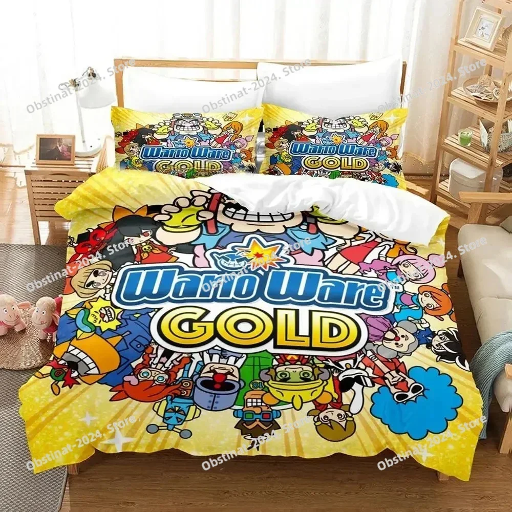 

Cartoon Wario Ware Get It Together Bedding Set Duvet Cover Bed Set Quilt Cover Pillowcase Comforter king Queen Size Boys Adult