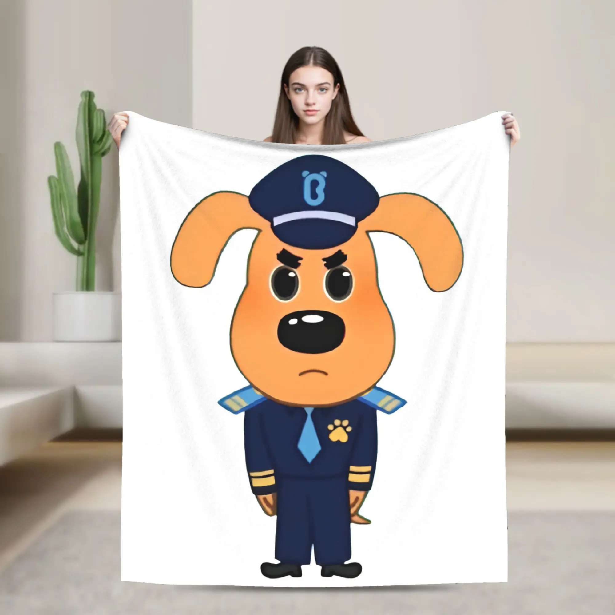 Sheriffs Labradors Blanket Quality Warm  Throw Blanket Winter Girls Boys Outdoor Graphic Bedspread