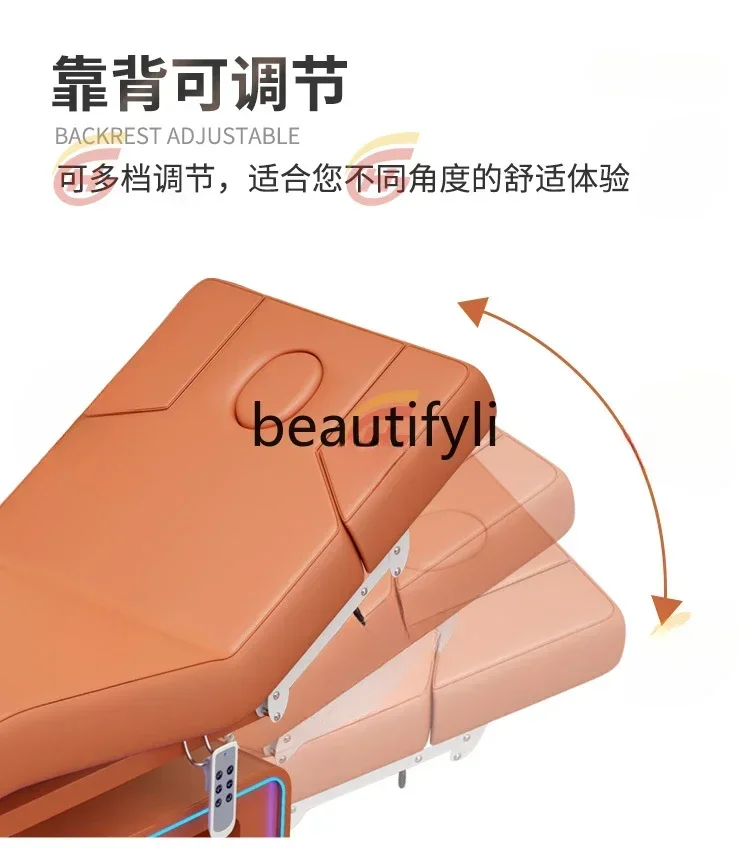 Z189 Y سرير تجميل للرفع الكهربائي جراحة حقن البلاستيك الصغير متعدد الوظائف تدليك العلاج الطبيعي سرير توينا #5