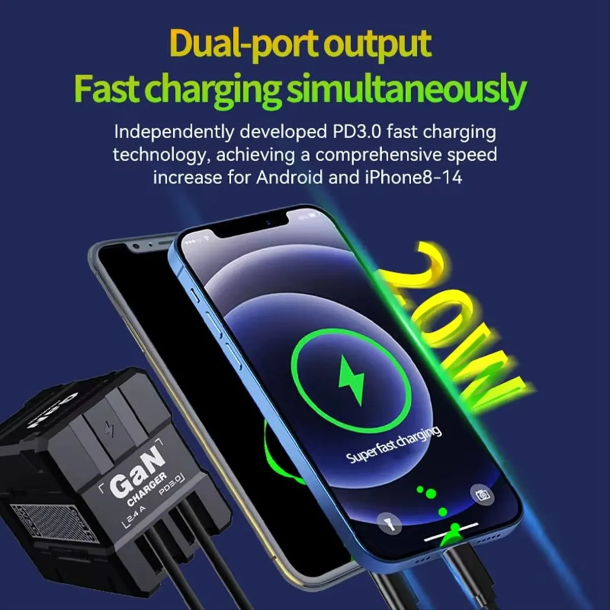 [T28C] New GaN 20W Fast Charging PD3.0 Charger Type C Quick Charger for for for US PLUG