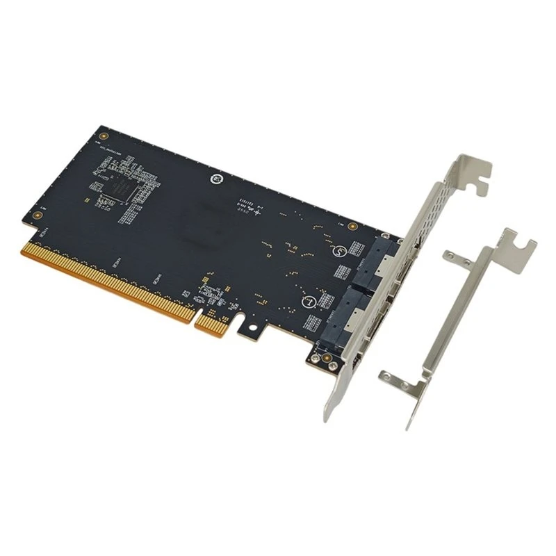 PCI-E 4.0 X16 To Slimsas SFF-8654 Adapter RTE162P54B-2UR U.2 Nvme SSD Expansion For High-Speed Data Transfer