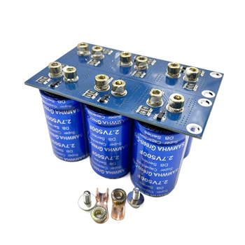 1Set SAMWHA Modulo raddrizzatore automobilistico supercondensatore con tappo verde 16V83F con piastra di protezione a vite Condensatore 2.7V500F
