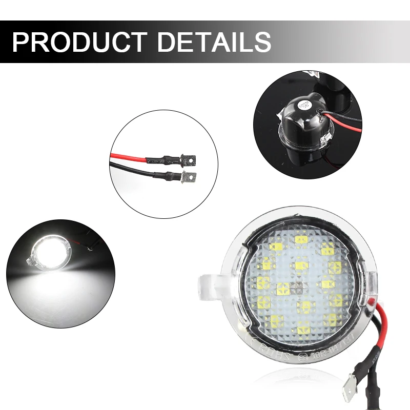 2x Car Rearview Mirror Lights For Ford Edge Mondeo MK5 5 Fusion 2 Explorer Everest Mustang Side LED Light / Car Auto Accessories