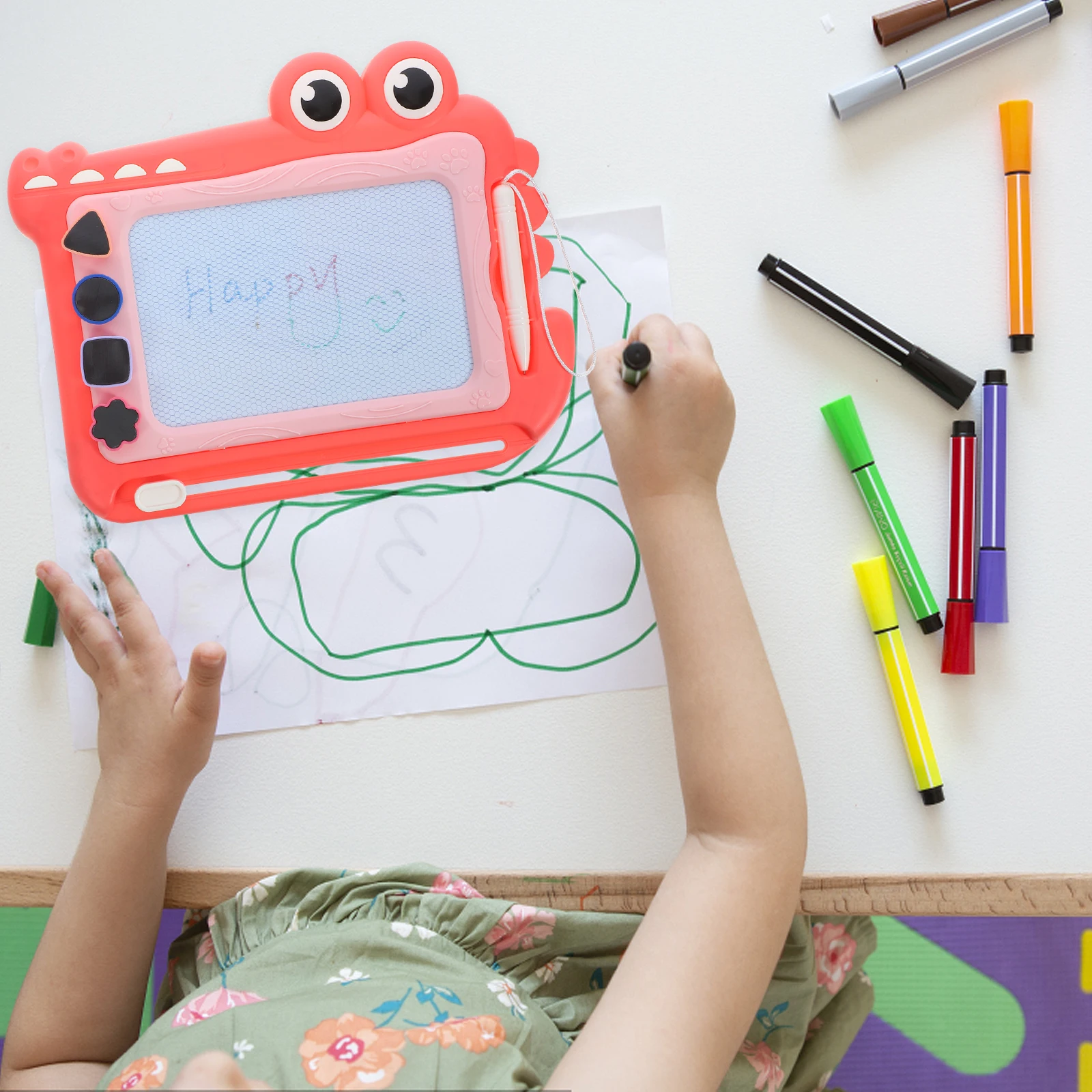 

Magnetic Drawing Board Kids Shape Plastic Toddlers Toys Pads Child