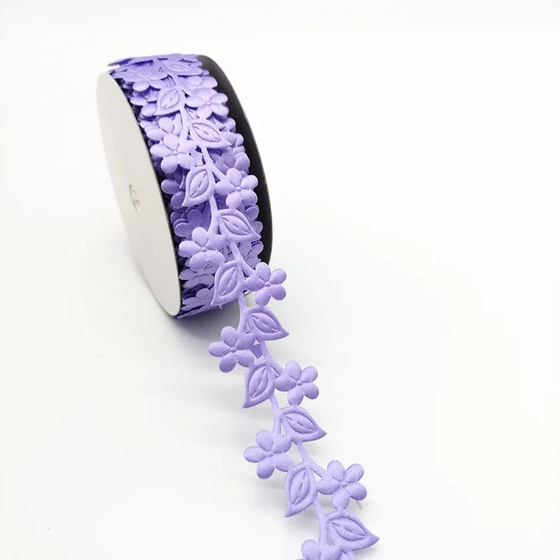 5 yards 38mm Ribbon Wedding Party Decoration  Flower Cane Embossing Belt Tape Gift Wrapping Hair Bows DIY Christmas