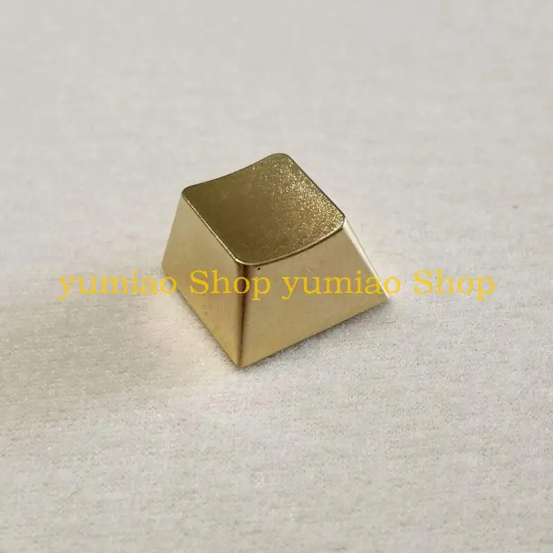 587B Zinc Alloy Keycap Matte Gold Finish for Mechanical Keyboard Customize 1PC
