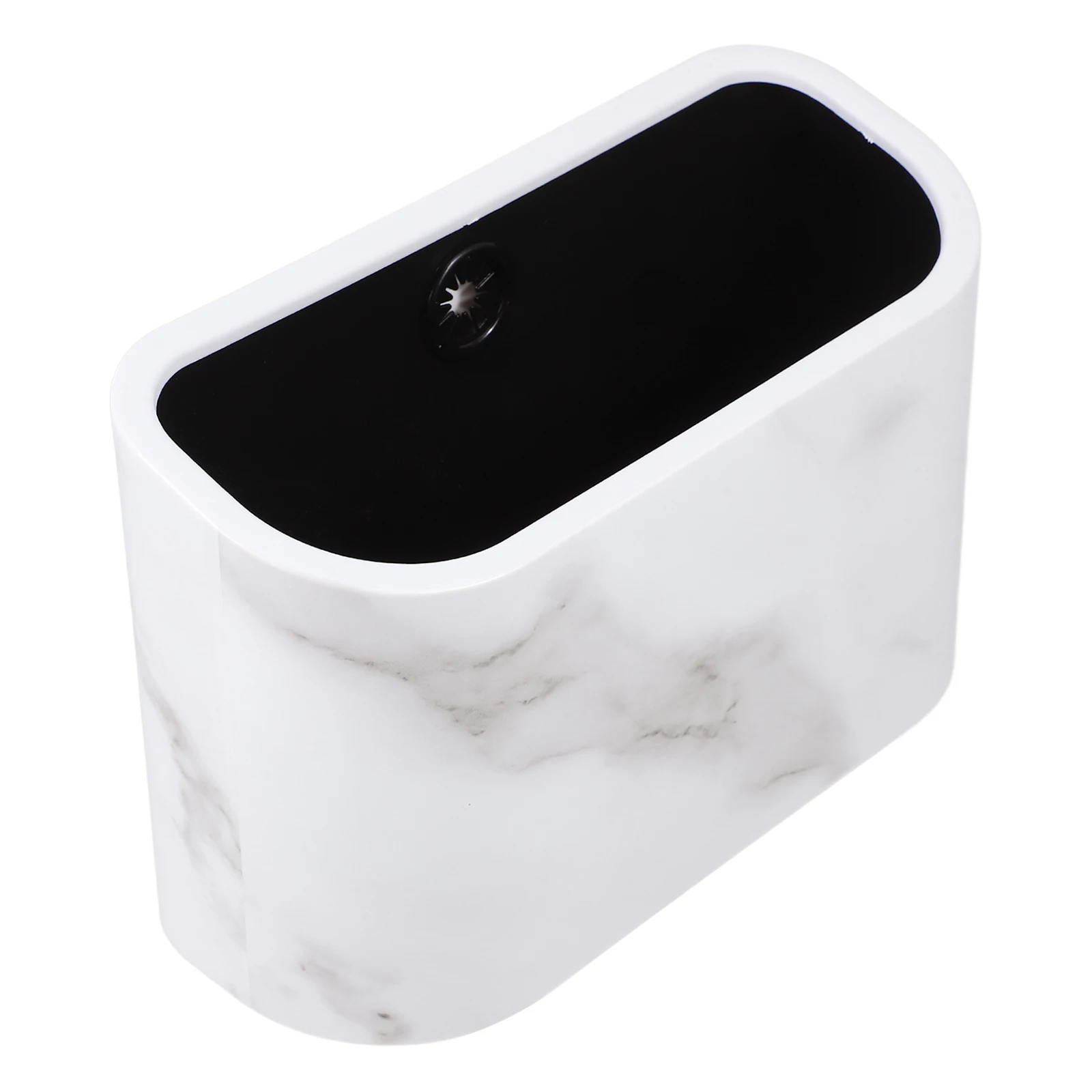 

Desktop Trash Can Small Square Mini Waste Basket Lidless Easy Clean Portable Spacesaving Modern Appearance Garbage Bin for Dorm