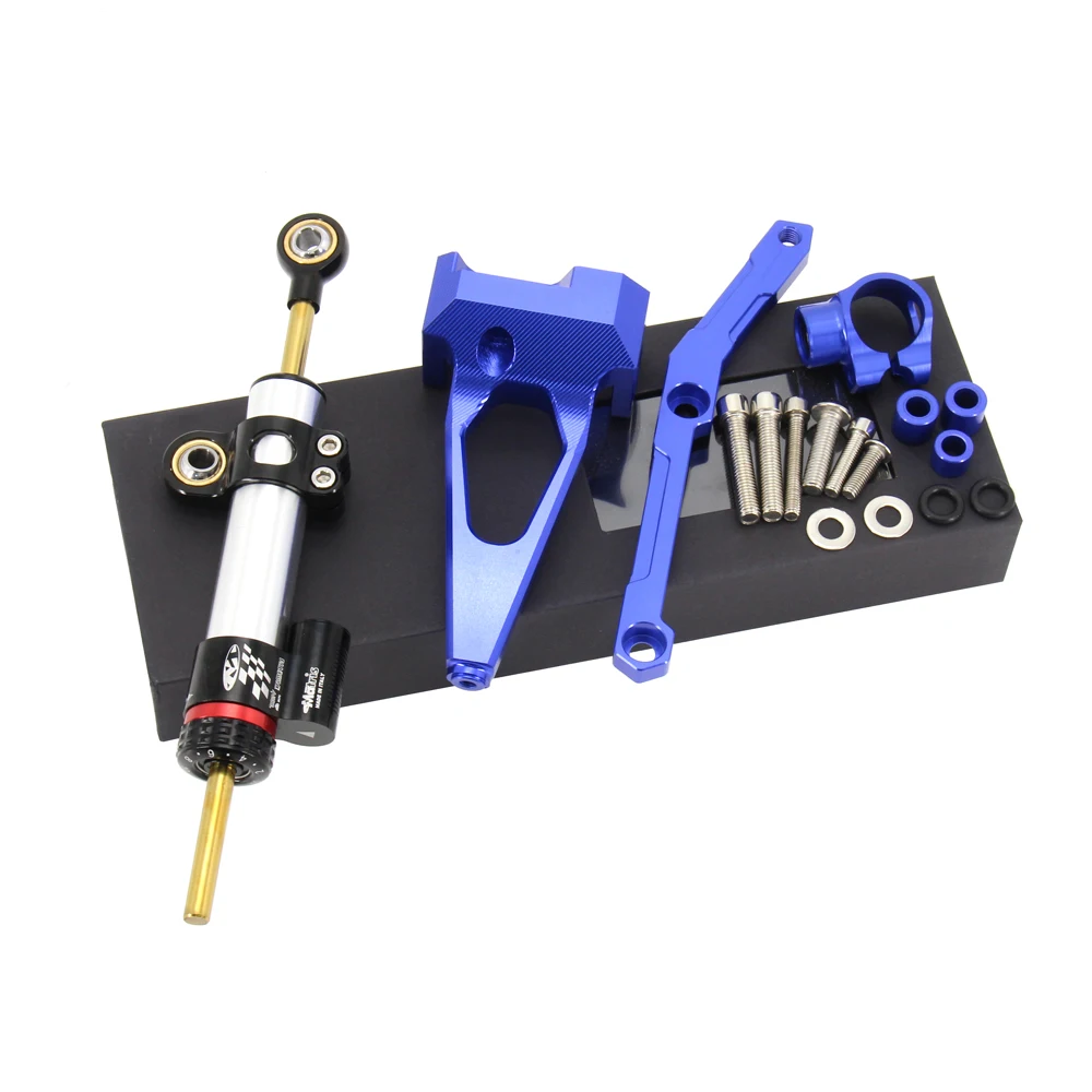 Stabilisateur d'amortisseur de direction réglable CNC pour moto, pour YAMAHA MT-09 FZ-09 MT 09 MT09 FZ09 2013 2014 2015 2016 2017 2018 2019