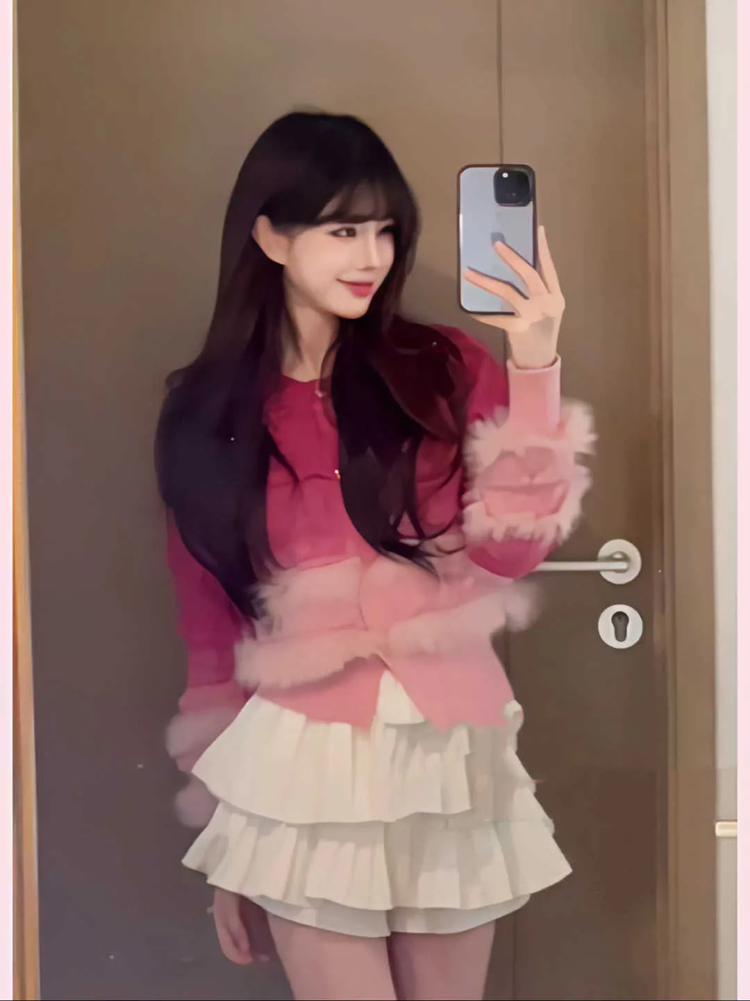 

Новинка: Модный вязаный свитер Sweet Sle Gradient Pink для женщин, свободный крой, для повседневной носки зимой