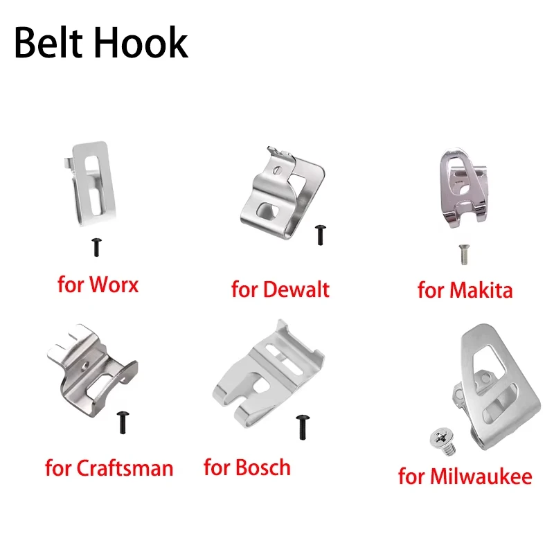 

Electric Drill Belt Hook for Dewalt/Makita/Bosch/Milwaukee/Worx 18V 20V Cordless Drills Wrench Holder Clip Hooks Power Tool Part
