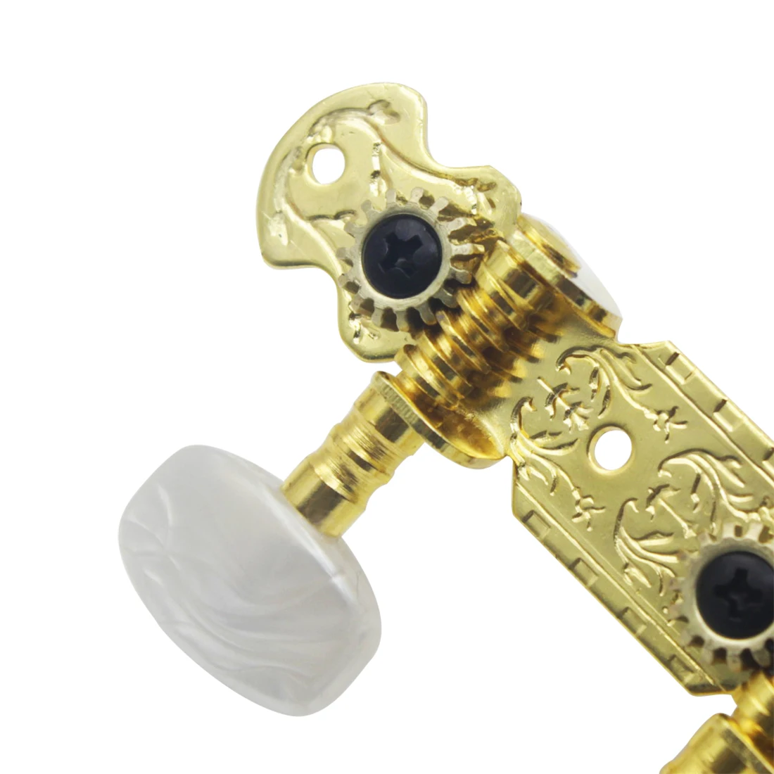 2 szt. Gałki do gitary ludowej profesjonalne kołki do strojenia gitary tunery metalowe trwałe eleganckie wzory akcesoria do gitary ludowej