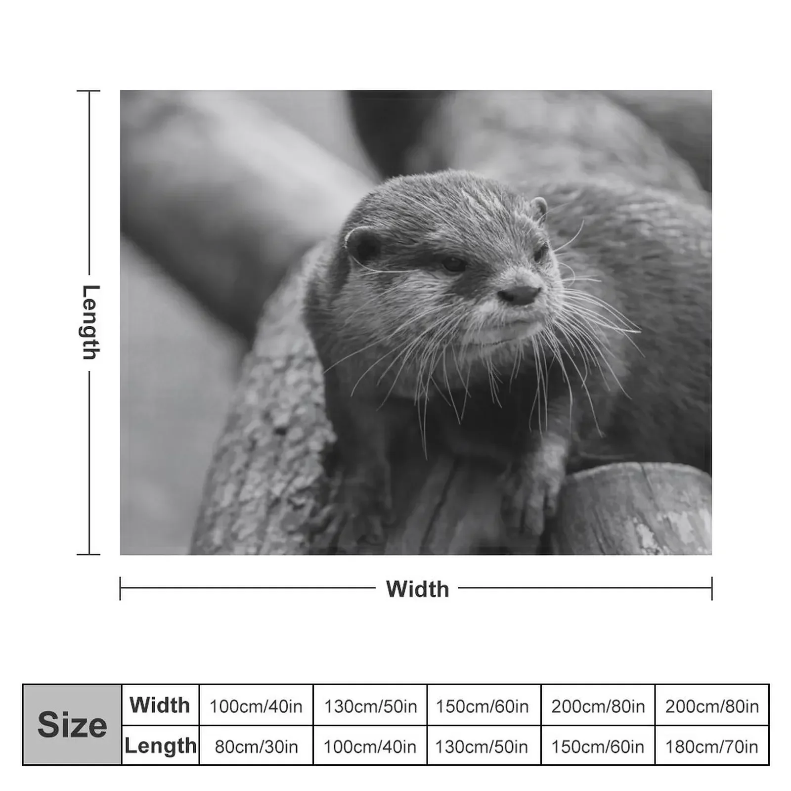 Otter Whiskers Throw Blanket Sleeping Bag Sofa Quilt Multi-Purpose for sofa Blankets