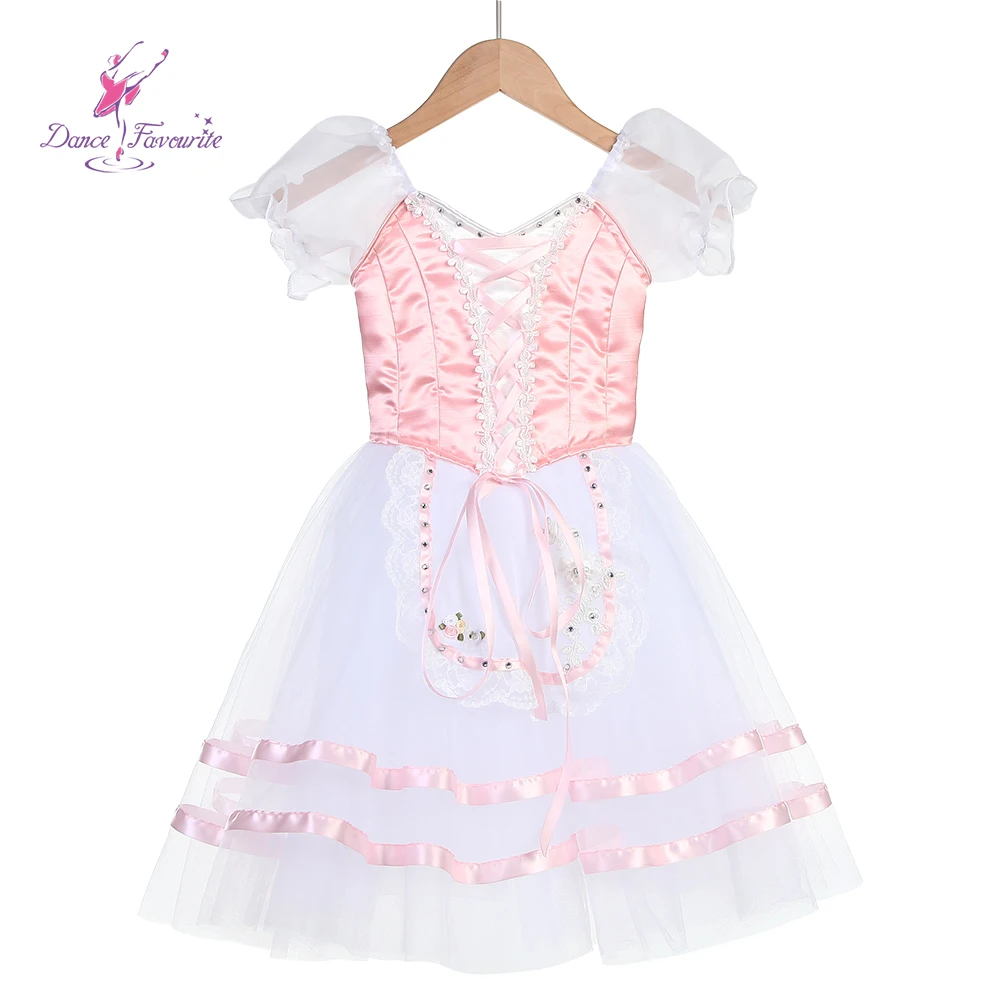 

Dance Favourite Ballet Costumes B22093 Peasant Ballet Long Tutu Costume Pink Village Girl Professional Ballet Tutu
