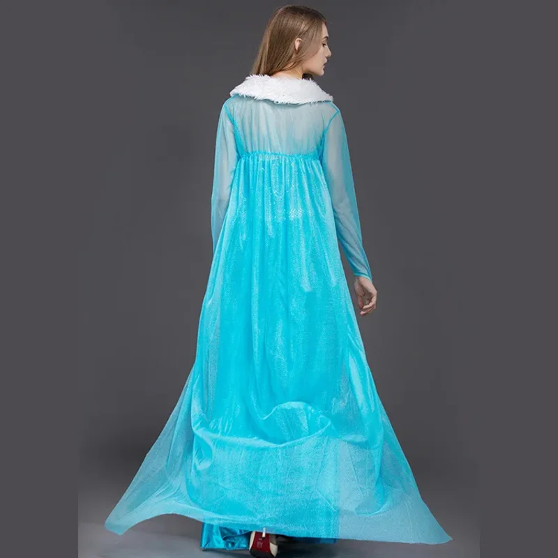 RT01 Snow Elsa Principessa Elsa Abito Adulto Europeo e Americano Halloween Costumi di Scena Cosplay * JK2