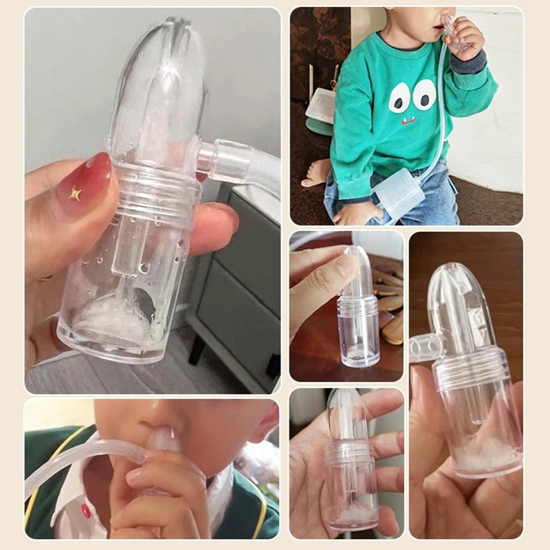 

Powerful Quiet Manual Baby Nasal Aspirator Hand Pump Nose Sucker Snot Cleaner