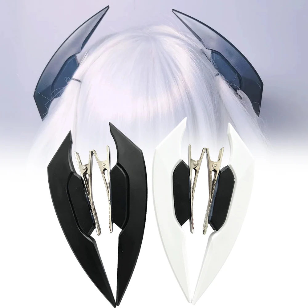 Pinza para el pelo Cyberpunk de Anime Lolita para mujer, horquilla gótica mecánica del diablo, accesorios para el cabello fiesta de Carnaval y