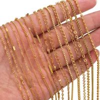 Cadena de Eslabones con Diseño de Labios de Acero Inoxidable 2 Metros para Bisutería DIY