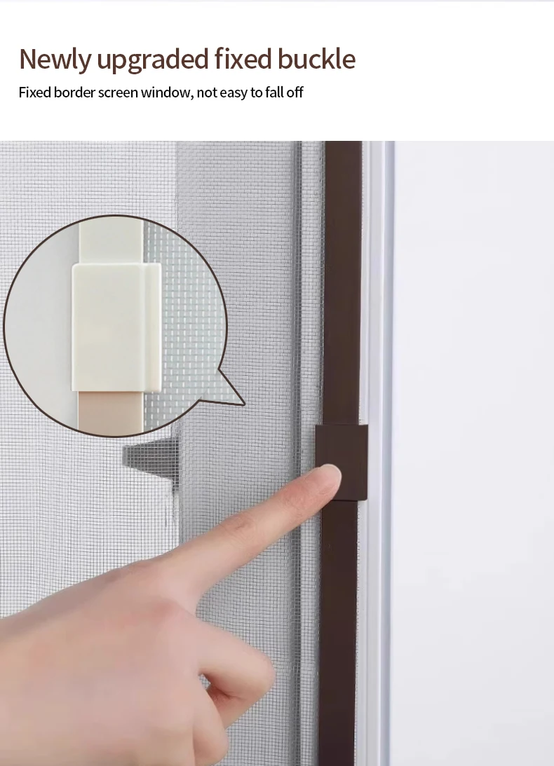 Magnetisches Moskitonetz, Selbstklebender Unsichtbarer Fensterschutz für den Haushalt, Robuster Automatisch Schließender Magnetischer Fenstervorhang – Detail 11