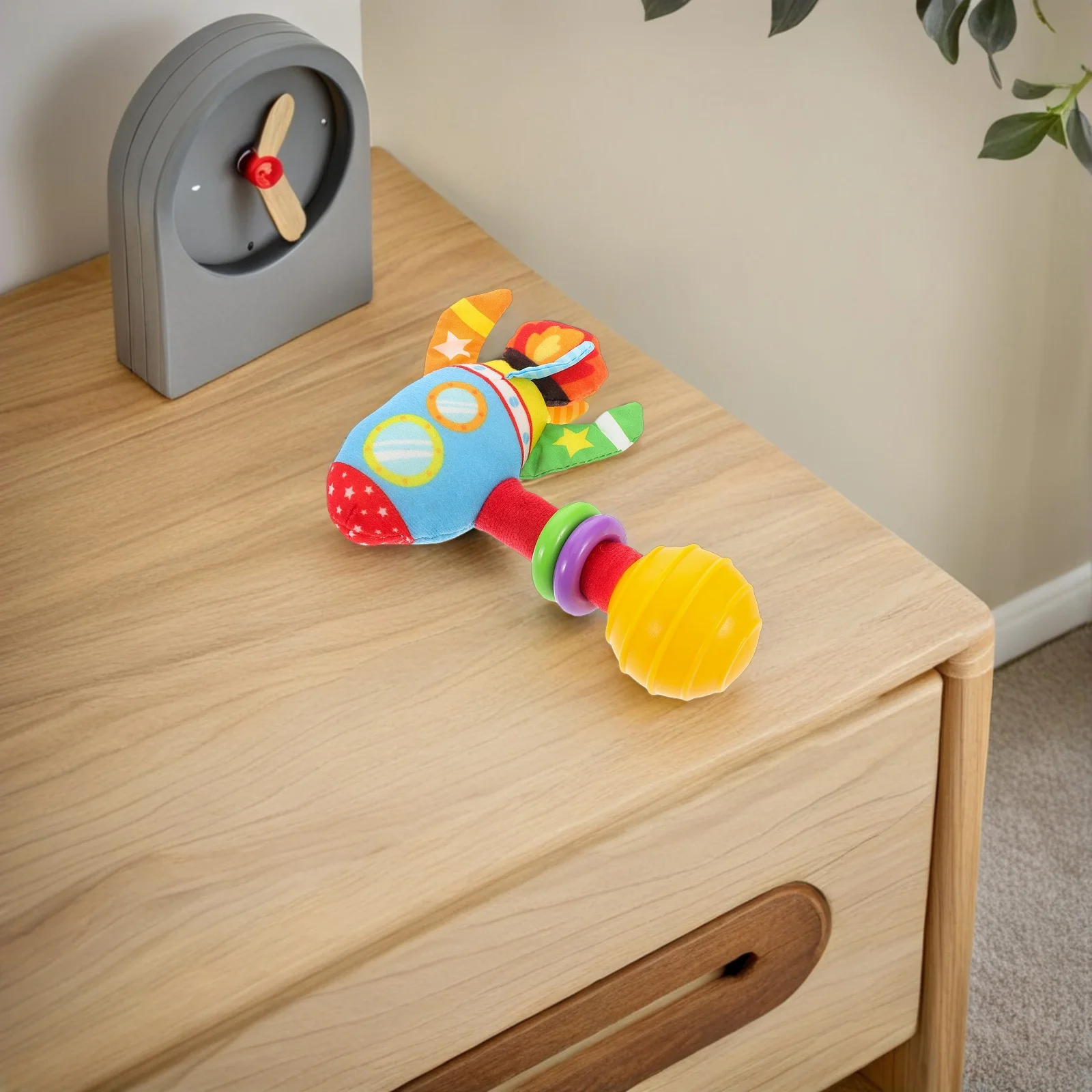 Grzechotka uspokajająca dla noworodków, zabawka do trzymania w ręce, dzwonek edukacyjny dla niemowląt, miękka sensoryczna pluszowa zabawka, gryzak, prezent na baby shower