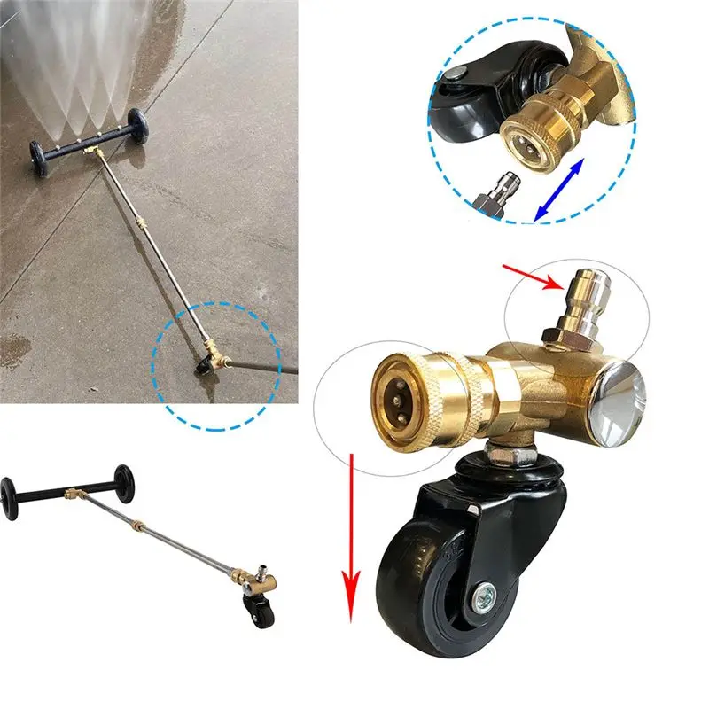 ABVC Spare Parts Chassis Cleaning Swivel Wheel For Pressure Washer Swivel Wheel Adapter For-Karcher Snow Foam Water Jet High Pre