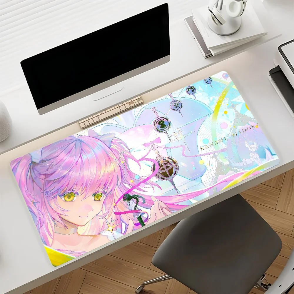 CARTOOON P-Puella Magi M-Madoka Homura Akemi Mouse Pad Anti Slip Rubber Edge Locked Thickened Laptop Gaming Desk Mat