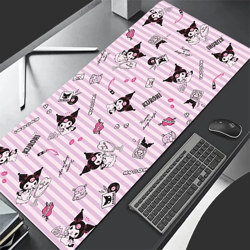 منصات الماوس الجلدية الألعاب أنيمي لوحة المفاتيح منصات الكمبيوتر سانريو كورومي ماوس منصات الماوس كمبيوتر محمول تمديد حصيرة مكتبية للفتيات ألعاب هدية