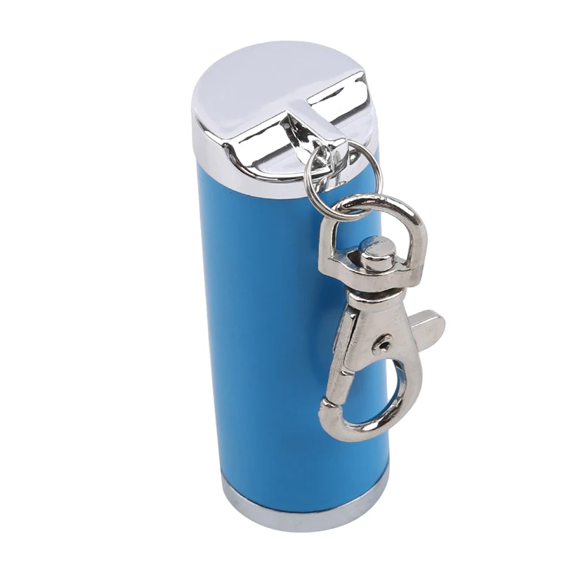 Mini ]Ashtray Cigarette Keychain Outdoor Pocket Smoking Ash Tray With Lid Key Ring For Travelling Smoking Accessories