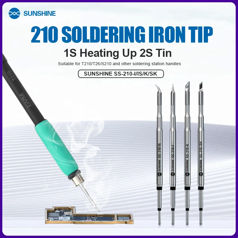 SUNSHINE SS-C210 IS/I/K/SK Soldering Iron Tip Welding Tips for T210 Soldering Station Universal To C210 Welding Station