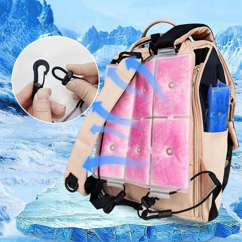2026 New Product, Summer Supplies Pcm Ice Sticker, Japan and Korea Cool Ice Pad, Can Be Fixed Back Schoolbag Cooling Gel Ice Pad