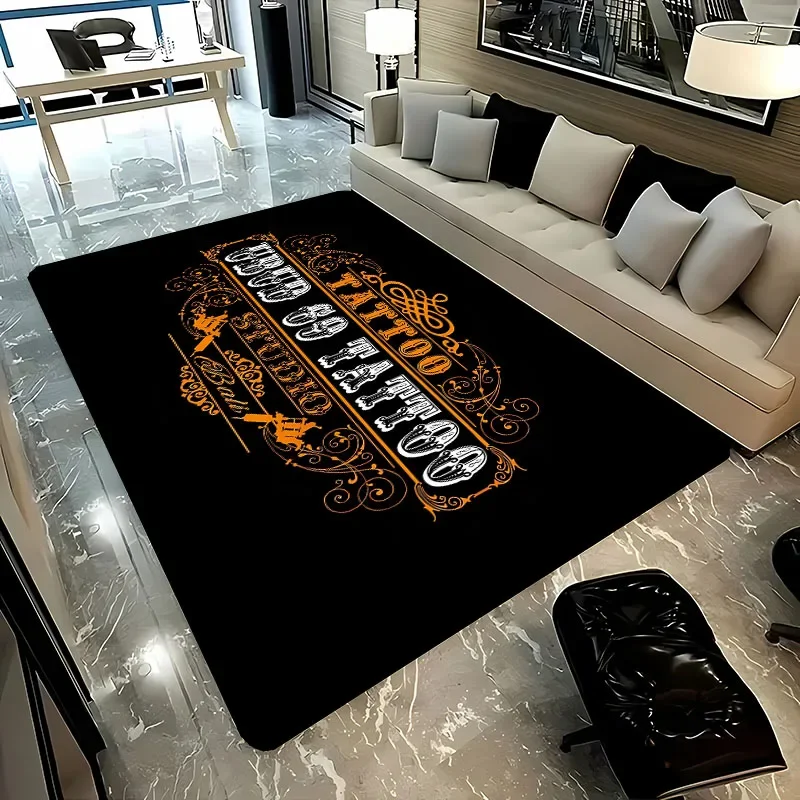1PC Tattoo Studio Carpet for Living Room and Bedroom Household Items Children's Room Sofa Mats Doormat Floor Anti-slip Rug Gift