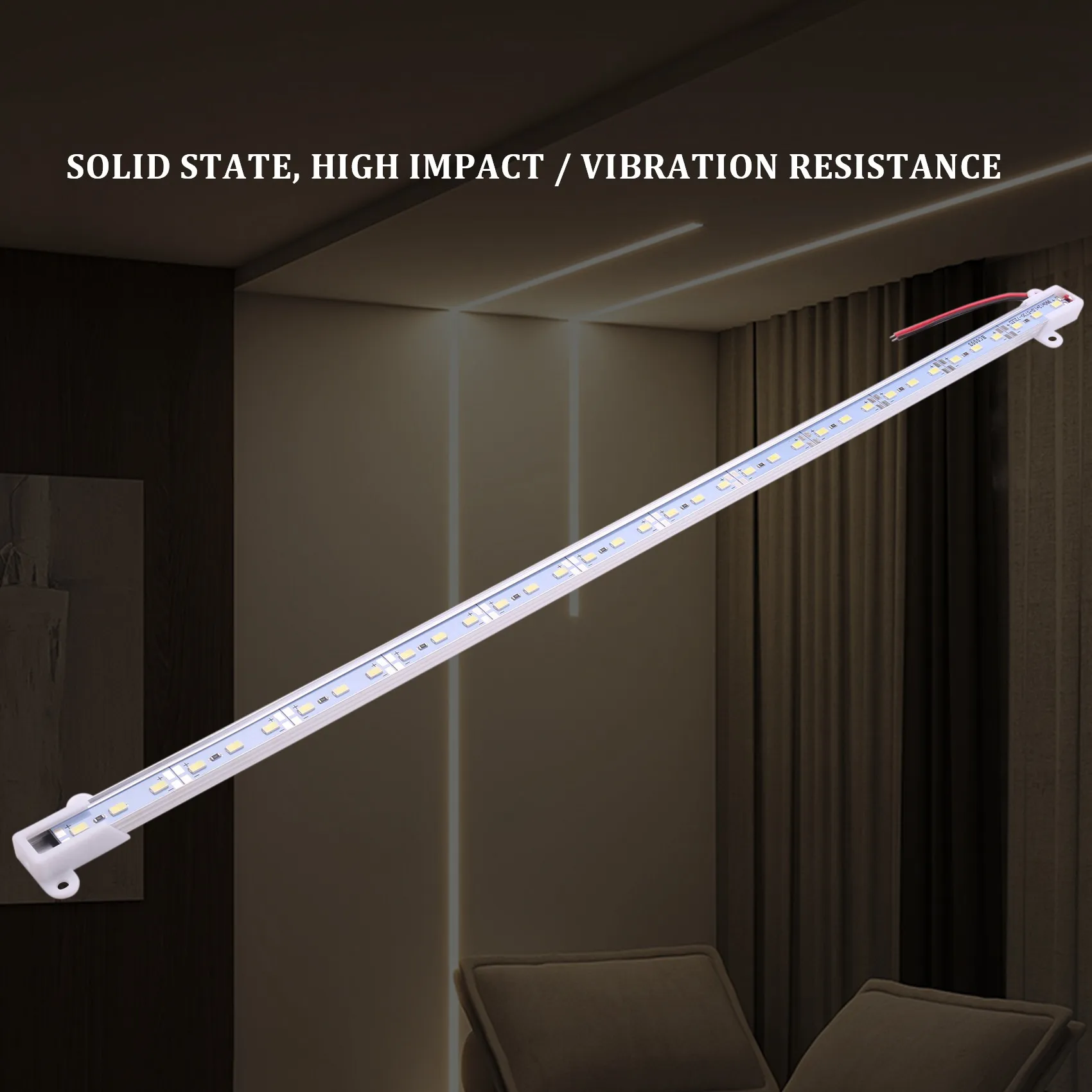 ABZV-50CM 12V 36 LED 5630 SMD Hard Strip Bar Light Aluminum Rigid White