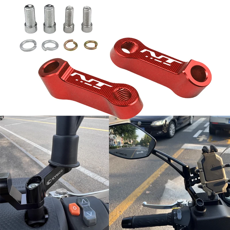 For Honda NT1100 NT 100 DTC Accessories Motorcycle CNC Aluminum Mirrors Riser Extension Bracket NT 1100 Rearview Mirror Extend